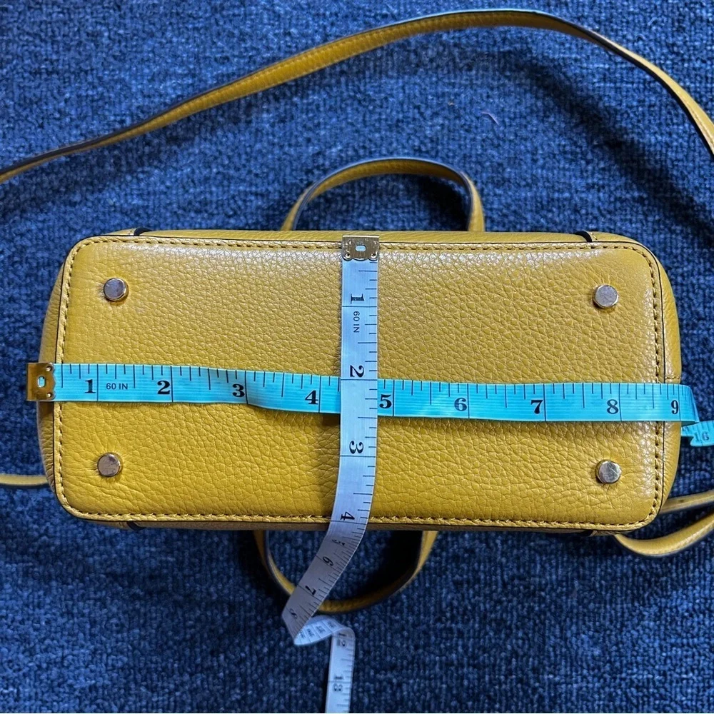 Kate Spade Womens Canary Yellow Jackson Three Compartment Satchel Handbag Small